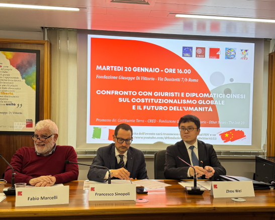 COSTITUZIONALISMO GLOBALE: A ROMA IL DIALOGO TRA ITALIA E CINA PER UN NUOVO MULTILATERALISMO