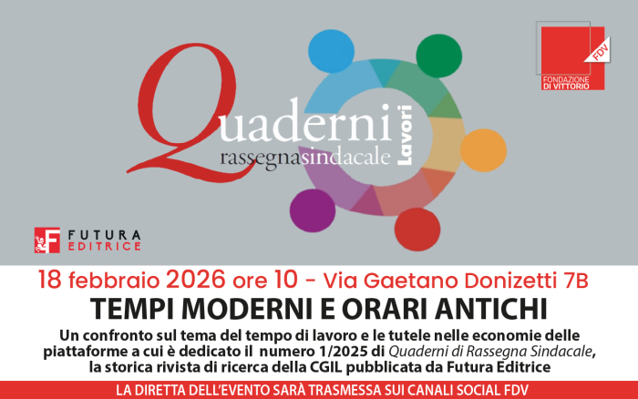 locandina con logo della rivista e informazioni sulla presentazione