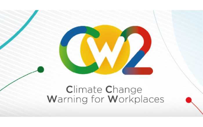 Logo progetto unitario “C²W² - Climate Change Warning for Workplace” 