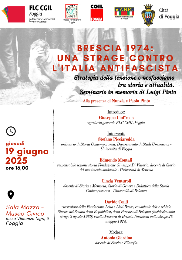 BRESCIA 1974 : UNA STRAGE CONTRO L'ITALIA ANTIFASCISTA