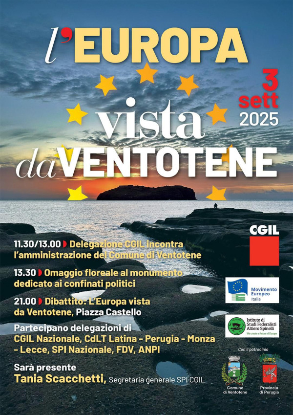 L'Europa vista da Ventotene - locandina edizione 2025