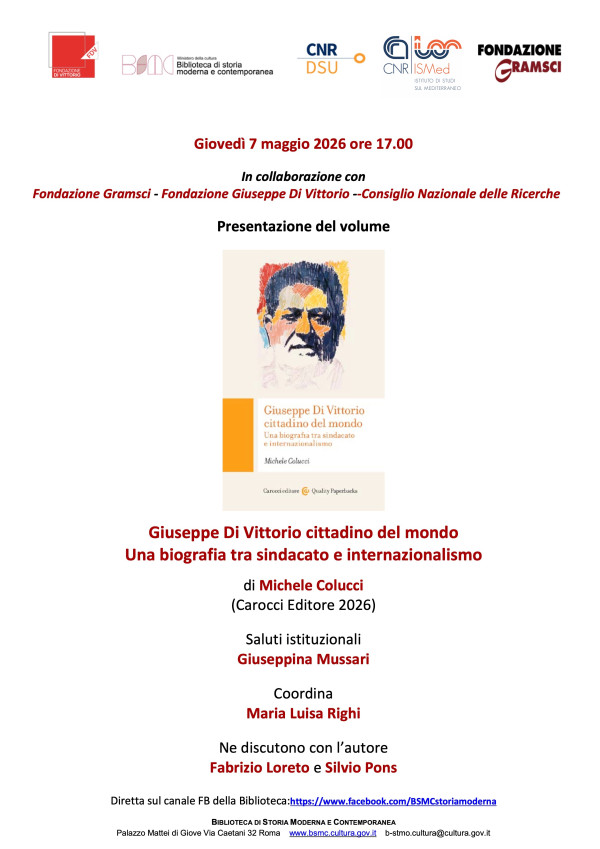 Giuseppe Di Vittorio cittadino del mondo. Presentazione del volume