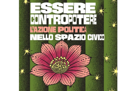Logo della manifestazione con titolo: “Essere contropotere. L’azione politica nello spazio civico”