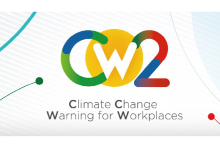 Logo progetto unitario “C²W² - Climate Change Warning for Workplace” 